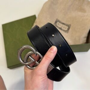 DISCONTINUED Gucci GG Marmont reversible belt